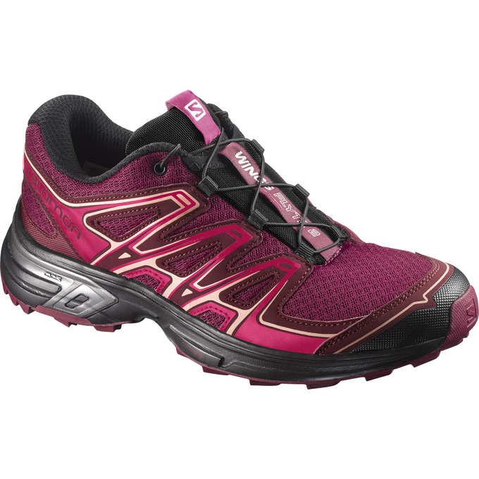 SALOMON WINGS FLYTE 2 W Philippines - Women's Trail Running Shoes - Dark Pink | 956837-UZT